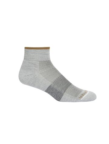 Men's Icebreaker Merino Multisport Light Mini Socks Blizzard Heather | CA 1915FDNM